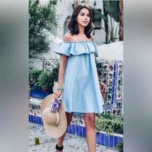 Sauci Denim Off the Shoulder dress size M Women